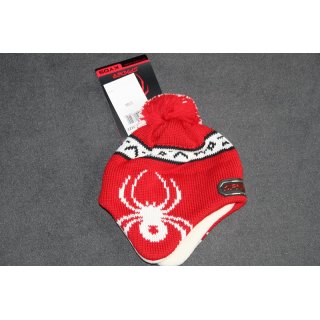 Spyder Kindermtze  red/wht/blk