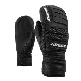 Grandoro Mitten Handschuh 100% Leder schwarz  Gre 10